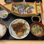 Kitaura Rinkaipaku Kita Urara Umiichiba - 自分　鯵ざんまい定食／1300円