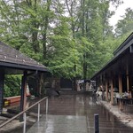 イル・ソーニョ - 雨が降るハルニレテラス