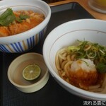 なか卯 - 親子丼＆すだちおろしうどん(小)セット