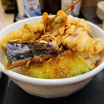 Tendon Tempura Hompo Santen - スタミナ肉天丼690円 御飯大盛はチケット使用で無料 