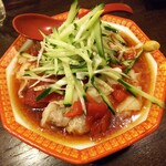 金町製麺 - 冷やしトマトワンタン