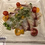 トラットリア ピッツェリア サレルノ - 鮮魚のカルパッチョ！
