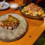 坊千良 - ポークジンジャー,豆腐チャンプルー