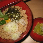 蕎麦 魯庵 - 特製・鶏そぼろ丼