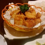 中国料理 牡丹飯店 - イカの塩竜田揚げ