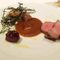 代官山ASO チェレステ 日本橋店 - 佐助豚肩ロースのアロッストとハツのコンフィ（2022.6）