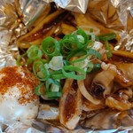 Monja Okonomiyaki Sakafuneoyaji - イカの鉄板焼き