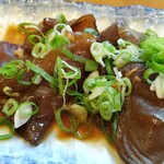 Monja Okonomiyaki Sakafuneoyaji - 生きくらげの鉄板焼き
