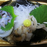肉と魚と果物の韮崎市場 - 貝刺身盛り合わせ