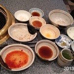 松蘭 - 2013.3.24(日)18時半訪問まいどいつものレディースコース4500円＼(^o^)／ 一人焼肉f^_^