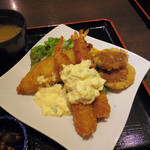 大和くん - 【ランチ】 ミックスフライ定食　\680