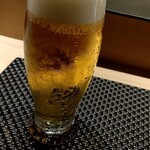 Meieki Sushi Suburimu - 生ビール