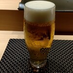 Meieki Sushi Suburimu - 生ビール