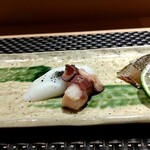 名駅 鮨 Sublime - 季節の前菜盛り合わせ