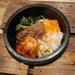 石焼ビビンバ専門店 アンニョン - あんにょん特製石焼ビビンバミニ冷麺セット（あんにょん特製石焼ビビンバ)