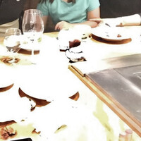 築地鉄板焼 Kurosawa - これは韓国からの知人家族を連れて行った時