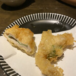 Komeko Tempura Koubou Ten - 鶏とチーズと大葉