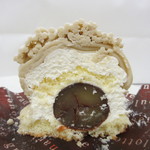 シェ・トラ - 和栗のモンブラン 断面