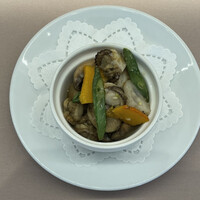 厳選洋食さくらい - 2022.07.20時（水）　洋食コース（ホタテと野菜のガーリック焼き）　4500円（税込）