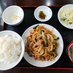 満理圓 - 中華風焼肉定食　700円