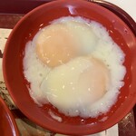 Ya Kun Kaya Toast - 「チーズフレンチトースト・カヤ」(860円)の温泉卵