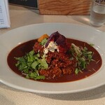 太陽カレー - 三弦豚ロースカツ・海老フライ・愛媛産はもフライのデラックスカレー  有機野菜入り ちょい辛300ｇ