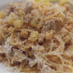 TRATTORIA AL SODO  - 鶏肉ひよこ豆ジャガ芋のスパゲティー