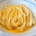 おうどん 瀬戸晴れ - コレよコレッ！釜玉の基本の形　釜玉中580円税込