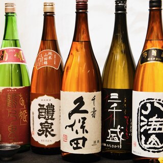 【こだわりの日本酒】魚と日本酒!こだわり日本酒が勢揃い