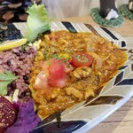 森林食堂 - あか豚さんの粗挽きキーマカレー