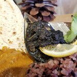 森林食堂 - イカ墨鴨キーマ（ちょいのせ）