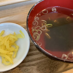 中村麺兵衛 - 漬物と吸物