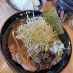 柴田商店 - とんこつ醤油@650円、白髪ネギ@150円