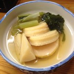 にしきや - 竹の子と青菜の煮物（450円）