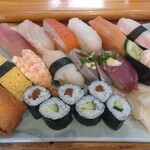 ん寿司 - 寿司いっぱいランチ1200円税込み