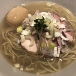 麺屋一燈 - 貝と乾物の冷やし+味玉