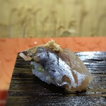和食と寿司 匠の道場 - ◆鯵・・生姜と共に頂くと美味しい。
