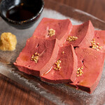 Reba sashimi (low temperature cooking)