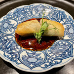 ななにん - 五島天然クエ春巻き 玄米黒酢ソース