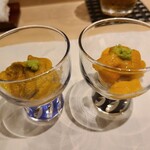 鮨 神戸まつもと - ウニ食べ比べ