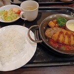 Dining Cafe Esperia - コンビハンバーグセット@1,000円