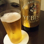 日本料理 幸庵 - エビスビール中瓶