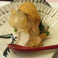 日本料理 幸庵 - 前菜は雲丹、鱶鰭、等の豪華食材の組み合わせ