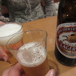 ビールで乾杯！