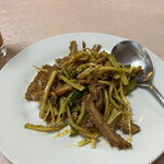 弘園 - 牛蜂の巣と胡瓜辛い和え 750円