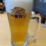 とんかつ新宿 さぼてん - ドリンク写真:生ビールで渇きを潤そう♪