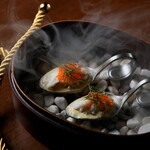 北海道産ズワイガニ と その味噌のムース ～玉手箱スタイルで～ (1スプーン)