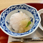 御料理 ひさまつ - デザート 新生姜のシャーベット