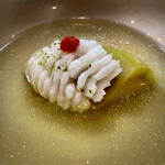 御料理 ひさまつ - 椀物 鱧 賀茂茄子