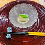 日本料理 一会 - 冬瓜の煮物　インゲンマメ
